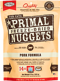 Primal Freeze-Dried Nuggets Pork